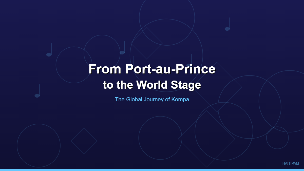 Kompa's global journey from Port-au-Prince to the world stage